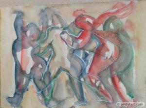 Figures dancing